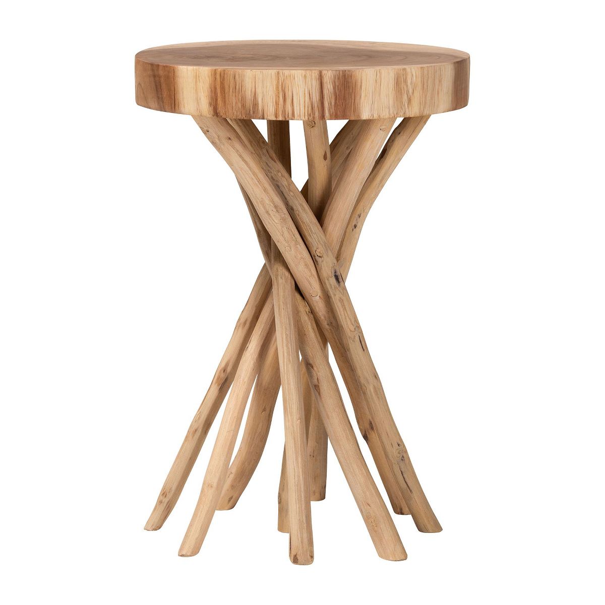 bali & pari Liberte Natural Teak Wood End Table - thumbnail 2