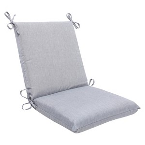 Sunbrella Canvas Outdoor Squared Edge Chair Cushion - Gray