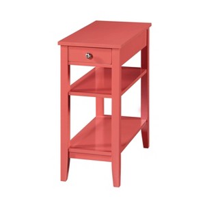American Heritage 3 Tier End Table with Drawer - Breighton Home - 1 of 4