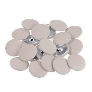 Unique Bargains Metal Shank Round Cloth Covered DIY Sewing Buttons 20 Pcs - 1 of 4