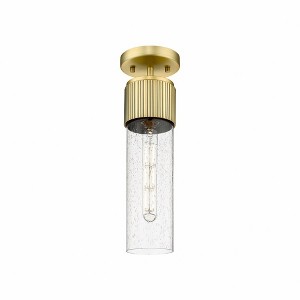 Bolivar - 1 Light Flush Mount In Industrial Style-15.25 Inches Tall and 4 Inches Wide - 1 of 1