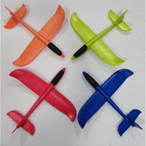 JuzToys 4 Pack Foam Airplane Toys, 17.5" Throwing Glider Plane, Outdoor Flying Toys for Kids - 1 of 4