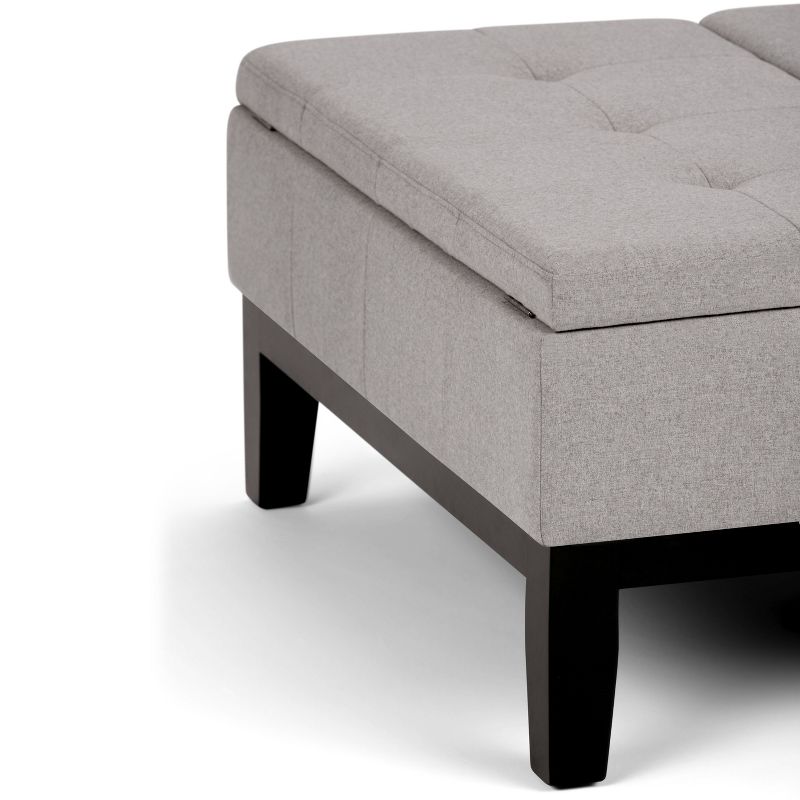 Lancaster Square Coffee Table Storage Ottoman - WyndenHall, 5 of 9