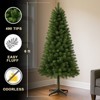 SEVOBAL Artificial Trees 6FT Unlit Artificial Christmas Tree with 490 Tips Classic Green Holiday Tree for Indoor Home Decoration, Green, 35"*7"*72" - 3 of 4