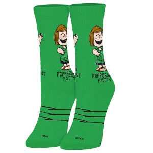 Cool Socks, Peppermint Patty, Funny Novelty Socks, Medium - 1 of 4