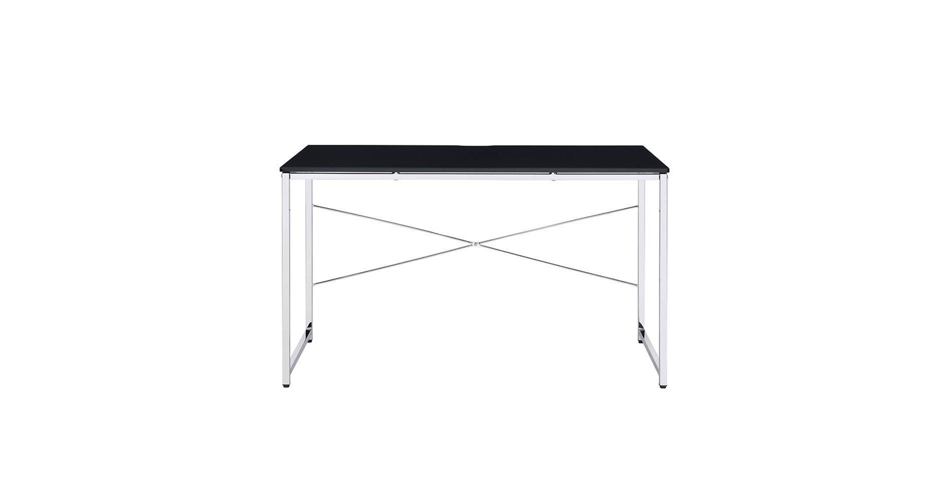 Acme Furniture Tennos Desk Black/Chrome Finish