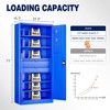 Mlezan Metal Garage Cabinet:Locking Doors,Drawers,Pegboard. 71" Heavy-Duty Steel Cabinet for Garage,Warehouse,or Basement Tool Storage. - 3 of 4