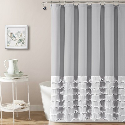 Avery Shower Curtain Light Gray - Lush Décor