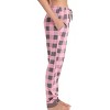 Just Love Womens Buffalo Plaid Knit Jersey Pajama Pants - Buffalo Check Jogger PJ Bottom - 2 of 3