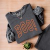 Simply Sage Market Embroidered Boo Arched Lightweight Garment Dyed Sweatshirt - 3 of 4