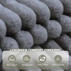 Oversized Chaise Lounge Chair Indoor with Storage Ottoman, Upholstered Corduroy Sofa Bed Cloud Couch with 3 Pillows - 4 of 4