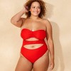Women's Removable Rosette Extra High Leg Extra Cheeky One Piece Swimsuit - Wild Fable™ - 3 of 4