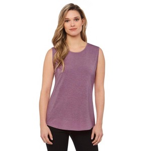 Rekucci Women's Soft Jersey Knit Sleeveless Tank Top – Casual & Versatile Everyday Wear - 1 of 3