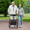 Costway Rollator Walker with Seat Folding Walker with 8-inch Wheels Supports up to 350lbs Black/Red/Blue - 2 of 4
