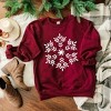 Simply Sage Market Women's Graphic Sweatshirt Giant Snowflake - 3 of 4