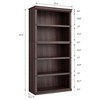3 Tier Bookcase, Farmhouse Book Shelf with Storage - 2 of 4