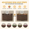 8 Drawer Dresser, Modern Dresser for Bedroom with Led Lights and Charging Station - 4 of 4