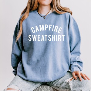 Simply Sage Market Campfire Sweatshirt Lightweight Garment Dyed Sweatshirt - 1 of 4