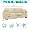 MOONMISS 79"Loveseat Sofa, Modern Comfy Corduroy Couch,Upholstered Love Seat Couches for Small Spaces, Living Room, Bedroom, Apartment - 3 of 4