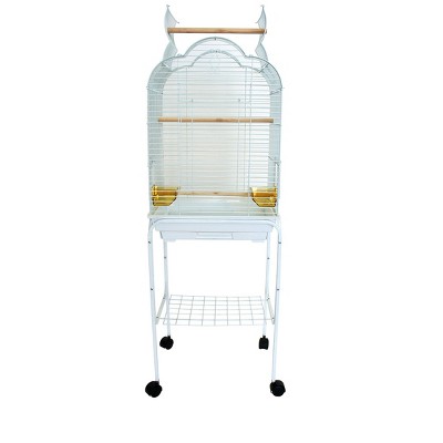 YML 5/8 inches Bar Spacing Small Parrot Cage 18 x 14 White