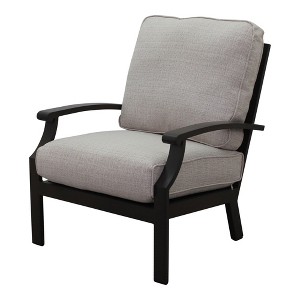 Courtyard Casual Madison Club Chair  Alum frame in powder coating Performatex Fabric Cushions - 1 of 4