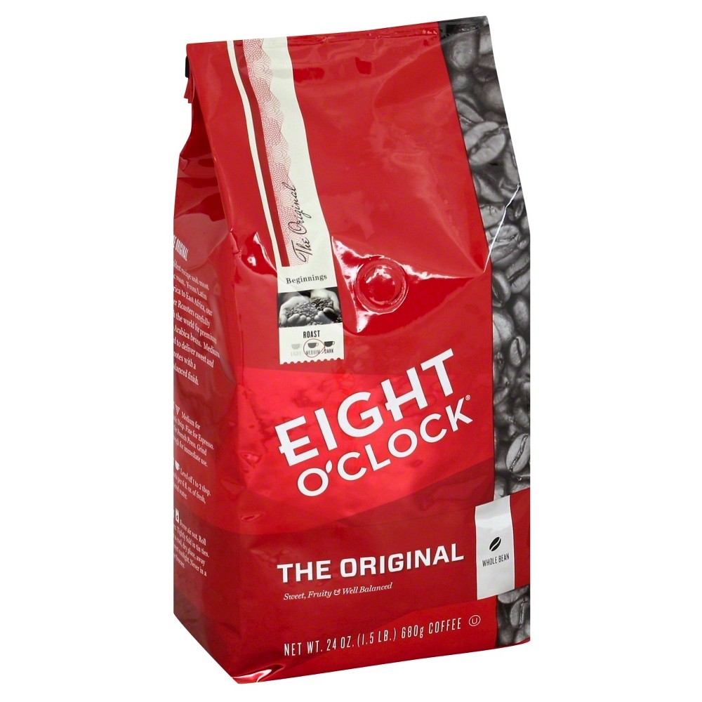 UPC 011141100245 product image for Eight O'Clock Original Medium Roast Whole Bean Coffee - 24oz | upcitemdb.com