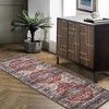 Vintage Boho Washable Area Rugs Soft Medallion Distressed Rug Carpet - 2 of 4