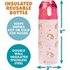Bentology 13oz Reusable Water Bottle - Double Wall Insulated, Spill Proof Lid, Stainless Steel - Lunch Boxes, Backpack School Bags or Travel On-The-Go - 2 of 4