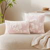 REGALWOVEN Velvet Soft Decorative Plum Blossom Embroidery Pillowcases 2 Pcs - 2 of 4