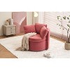 NicBex Modern Teddy Fabric Accent Chair, Swivel Living Room Chairs with Storage, Lounge Chair Back Cushion Reading Chair for Living Room, Office - 2 of 4