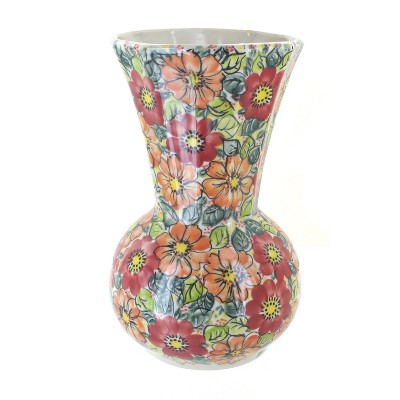 Blue Rose Polish Pottery Marigold Surprise Vase