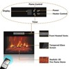 58" Fireplace TV Stand for Television up to 65",TV Stand with Storage Cabinet and Shelves - 3 of 4