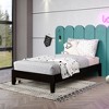 NicBex Wood Twin/Full/Queen Size Platform Bed Frame,Solid Wood Slats Support,6.5" Under Bed Storage,No Box Spring Needed,Noise-Free,Easy Assembly - 3 of 4