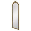 Okak 23*42/28*53IN Wooden Wall Mirror, Arched Full Length Mirror with Decorated Carving, Full Body Mirror for Living Room, Bedroom - 3 of 4