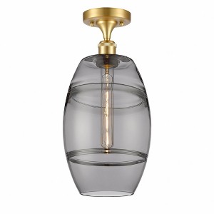 Vaz - 1 Light Semi-Flush Mount In Industrial Style-11.13 Inches Tall and 8 Inches Wide - 1 of 1