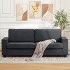87" Corduroy Couch, 3 Seater Deep Seat Sofa with Wide Armrests, Sturdy Structure, Easy Assembly, Cloud Sofa for Living Room or Apartment - 3 of 4