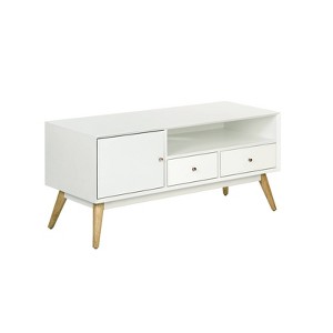 Lilou TV Stand for TVs up to 53" French White - Adore Decor - 1 of 4