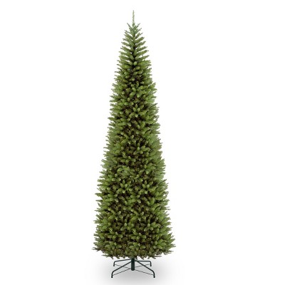 National Tree Company Artificial Slim Christmas Tree, Green, Kingswood Fir, Includes Stand, 12ft