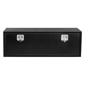 24" Metal Truck Tool Box, Heavy Duty Tool Chest Organizer With Lock and Keys, Truck Bed Toolbox for Pick Up, Trailer, Utility Tractor, Deck Box - 1 of 4
