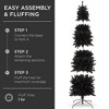 Best Choice Products Black Artificial Holiday Christmas Pencil Tree w/ Metal Base - 4 of 4