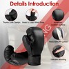 iMountek "Kids Boxing Gloves for 8-15 Years Old Boys & Girls – Junior Training Mitts for Kickboxing, MMA & Punching Bags" Black Kids Size - 3 of 4