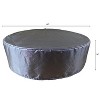 Summerset Shield Ottoman Cover Ultimate Protection for Your Outdoor Furniture Round 44" x 28" Mercury - 2 of 4