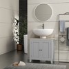 Kleankin Under-Sink Bathroom Sink Cabinet, Storage Unit with U-Shape and Adjustable Internal Shelf - 2 of 4