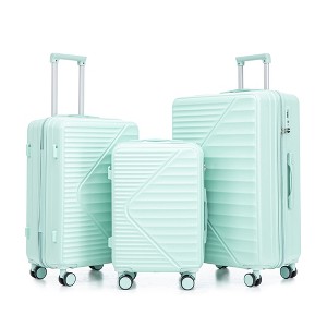 KTMBDW Luggage Sets 3 Piece PP Hardshell Carry on Suitcase, Travel Lightweight Carry-on with Double Spinner Wheels and TSA Lock - 1 of 4