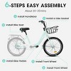 INFURNIC Bicycles 20 Inch Kids Bike for Boys and Girls Coaster and V-Brakes Lightweight Steel Frame, Green, 55.9"*21.2"*31.5" - 2 of 4