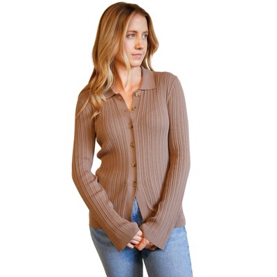 ABLE Women's Serena Rib-Knit Cardigan