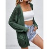 Women Crochet Lightweight Cardigan Cover Up Open Front Long Sleeve Summer Cardigans 2024 - 3 of 4