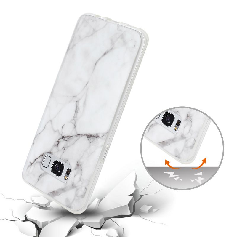 Reiko Samsung Galaxy S8/ SM Streak Marble Cover in White, 3 of 5
