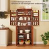 Dexmalle 72" Tall Fluted Wood Kitchen Pantry - 4 of 4