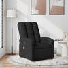 vidaXL Massage Recliner Chair, Adjustable Backrest/Footrest - Black - 2 of 4